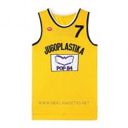 Camiseta Pelicula Jugoplastika Kukoc NO 7 Amarillo