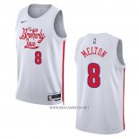 Camiseta Philadelphia 76ers De'Anthony Melton NO 8 Ciudad 2022-23 Blanco