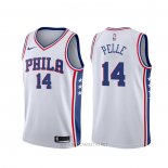 Camiseta Philadelphia 76ers Norvel Pelle NO 14 Association 2019-20 Blanco