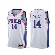 Camiseta Philadelphia 76ers Norvel Pelle NO 14 Association 2019-20 Blanco