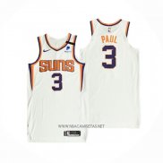 Camiseta Phoenix Suns Chris Paul NO 3 Association Autentico 2021 Blanco