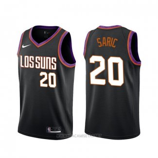 Camiseta Phoenix Suns Dario Saric NO 20 Ciudad 2019-20 Negro