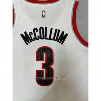 Camiseta Portland Trail Blazers C.j. McCollum NO 3 Statement 2020-21 Rojo