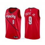 Camiseta Portland Trail Blazers Gary Trent Jr. NO 9 Earned Rojo