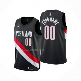 Camiseta Portland Trail Blazers Personalizada Icon 2025-26 Negro