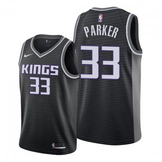 Camiseta Sacramento Kings Jabari Parker NO 33 Statement 2019-20 Negro