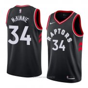 Camiseta Toronto Raptors Alfonzo Mckinnie NO 34 Statement 2018 Negro