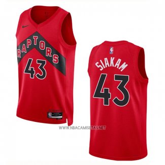 Camiseta Toronto Raptors Pascal Siakam NO 43 Icon 2022-23 Rojo