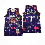 Camiseta Toronto Raptors Tracy McGrady NO 1 Mitchell & Ness 1998-99 Violeta1