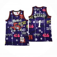 Camiseta Toronto Raptors Tracy McGrady NO 1 Mitchell & Ness 1998-99 Violeta1