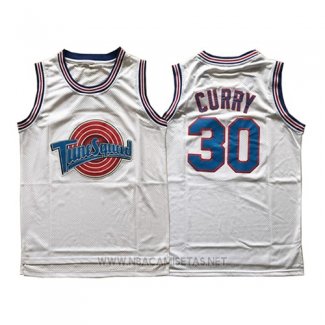 Camiseta Tune Squad Stephen Curry NO 30 Blanco