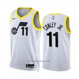 Camiseta Utah Jazz Mike Conley Jr. NO 11 Association 2022-23 Blanco