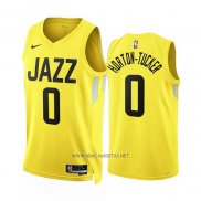 Camiseta Utah Jazz Talen Horton-Tucker NO 0 Icon 2022-23 Amarillo