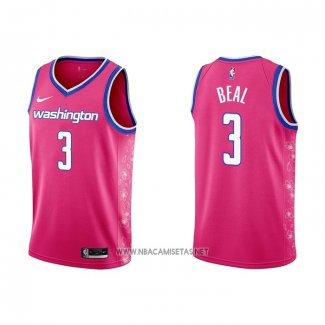 Camiseta Washington Wizards Bradley Beal NO 3 Ciudad 2022-23 Rosa