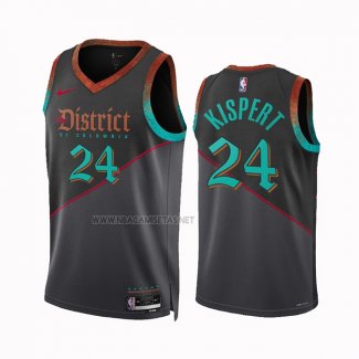 Camiseta Washington Wizards Corey Kispert NO 24 Ciudad 2023-24 Negro