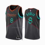 Camiseta Washington Wizards Deni Avdija NO 8 Ciudad 2023-24 Negro