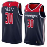Camiseta Washington Wizards Mike Scott NO 30 Statement 2018 Negro