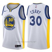 Nike Camiseta Golden State Warriors Stephen Curry NO 30 2017-18 Blanco