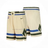 Pantalone Milwaukee Bucks Ciudad 2025-26 Crema