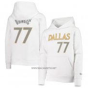 Sudaderas con Capucha Dallas Mavericks Luka Doncic Blanco