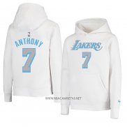 Sudaderas con Capucha Los Angeles Lakers Carmelo Anthony Ciudad Blanco