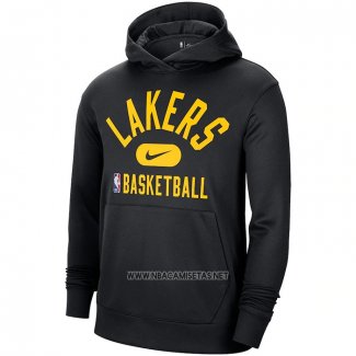 Sudaderas con Capucha Los Angeles Lakers Performance Practice 2021-2022 Negro