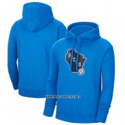 Sudaderas con Capucha Milwaukee Bucks Ciudad Edition 2020-21 Azul