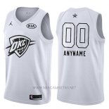 Camiseta All Star 2018 Oklahoma City Thunder Nike Personalizada Blanco