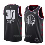Camiseta All Star 2019 Golden State Warriors Stephen Curry NO 30 Negro