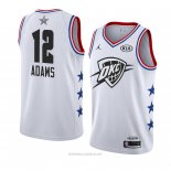 Camiseta All Star 2019 Oklahoma City Thunder Steven Adams NO 12 Blanco