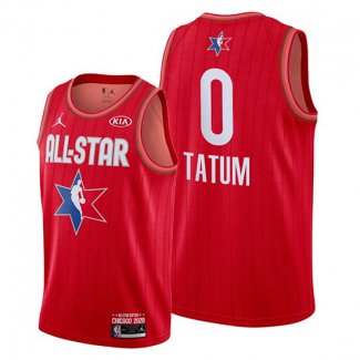 Camiseta All Star 2020 Boston Celtics Jayson Tatum NO 0 Rojo