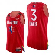 Camiseta All Star 2020 Western Conference Anthony Davis NO 3 Rojo