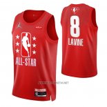 Camiseta All Star 2022 Chicago Bulls Zach LaVine NO 8 Granate