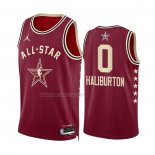 Camiseta All Star 2024 Indiana Pacers Tyrese Haliburton NO 0 Rojo
