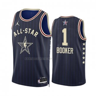 Camiseta All Star 2024 Phoenix Suns Devin Booker NO 1 Azul