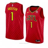 Camiseta Atlanta Hawks Justin Anderson NO 1 Statement 2018-19 Rojo