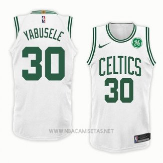 Camiseta Boston Celtics Guerschon Yabusele NO 30 Association 2018 Blanco