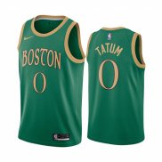 Camiseta Boston Celtics Jayson Tatum NO 0 Ciudad Verde