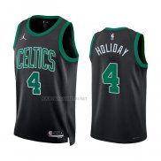 Camiseta Boston Celtics Jrue Holiday NO 4 Statement 2022-23 Negro