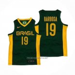 Camiseta Brasil Leandro Barbosa NO 19 2019 FIBA Baketball World Cup Verde