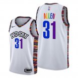 Camiseta Brooklyn Nets Jarrett Allen NO 31 Ciudad LGBTQ Pride Night 2020 Blanco