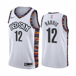 Camiseta Brooklyn Nets Joe Harris NO 12 Ciudad Blanco