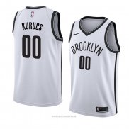 Camiseta Brooklyn Nets Rodions Kurucs NO 00 Association 2018 Blanco