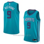 Camiseta Charlotte Hornets Mangok Mathiang NO 9 Icon 2018 Verde