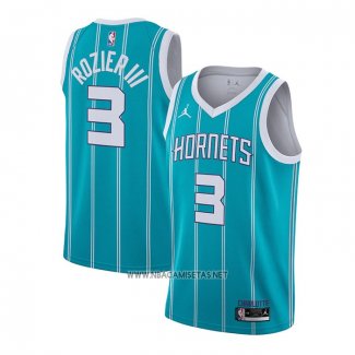 Camiseta Charlotte Hornets Terry Rozier III NO 3 Icon 2020-21 Verde