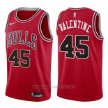 Camiseta Chicago Bulls Denzel Valentine NO 45 Icon 2017-18 Rojo