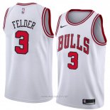 Camiseta Chicago Bulls Kay Felder NO 3 Association 2018 Blanco