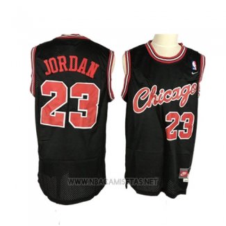 Camiseta Chicago Bulls Michael Jordan NO 23 Retro Negro3
