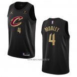 Camiseta Cleveland Cavaliers Evan Mobley NO 4 Statement 2022-23 Negro