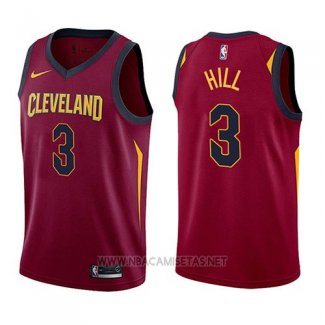 Camiseta Cleveland Cavaliers George Hill NO 3 Icon 2017-18 Rojo